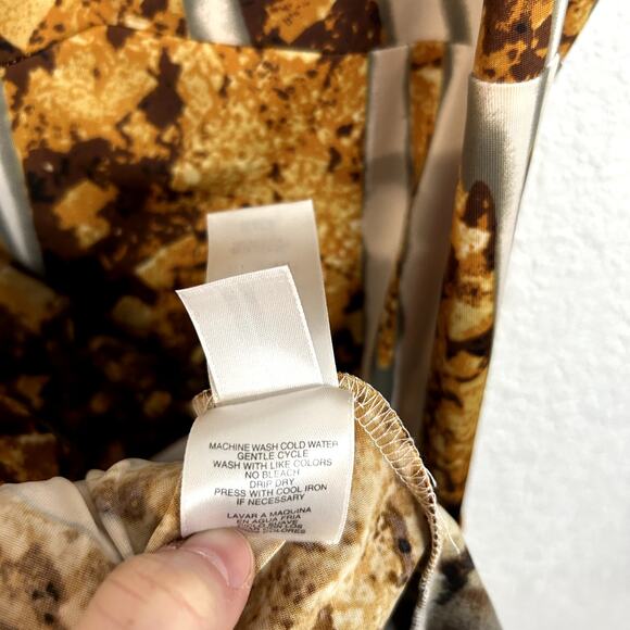 Just Cavalli Womens Dress EU Size 40 US Size Small Animal Print Black Gold Brown - Picture 11 of 11